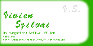 vivien szilvai business card